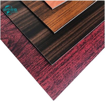 2440mm Wood Grain Aluminium Composite Panel Εξωτερικό τοίχωμα 2mm 3mm